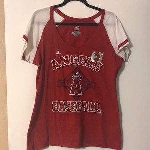 MLB ANGELS Tee Shirt Size XL